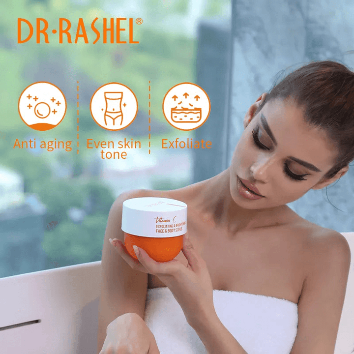 Dr. Rashel Vitamin C Exfoliating & Brightening Face & Body Scrub - 250g - Pinoyhyper