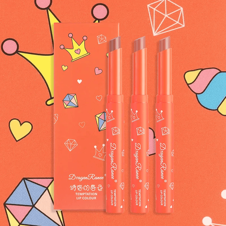 Dragon Ranee Lipstick Pen 3pcs Set Soft Silky Lip Gloss - DR05D - Pinoyhyper