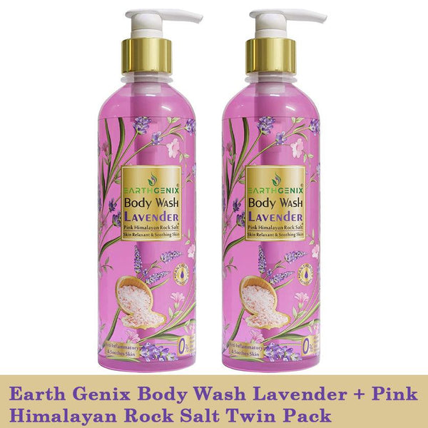 Earth Genix Body Wash Lavender + Pink Himalayan Rock Salt Twin Pack - Pinoyhyper