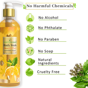 Earth Genix Body Wash Orangen Peel With Holy Basil - 300ml - Pinoyhyper