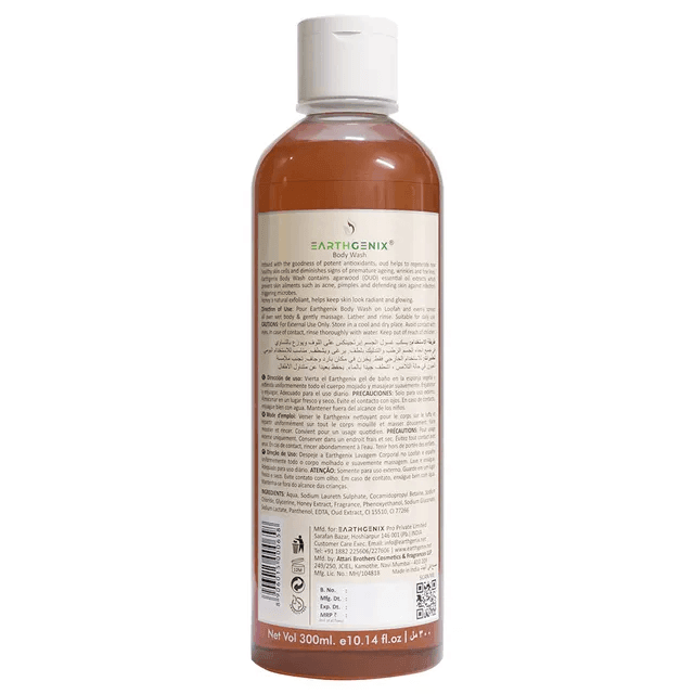 Earth Genix Body Wash Oud With Honey - 300ml - Pinoyhyper