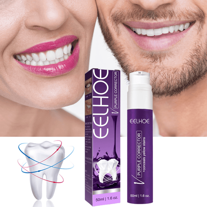 Eelhoe Purple Whitening Toothpaste Yellow Teeth Stains Removal - 50ml - Pinoyhyper