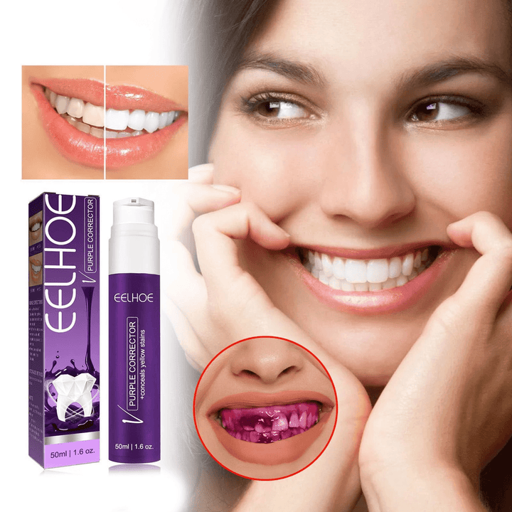 Eelhoe Purple Whitening Toothpaste Yellow Teeth Stains Removal - 50ml - Pinoyhyper