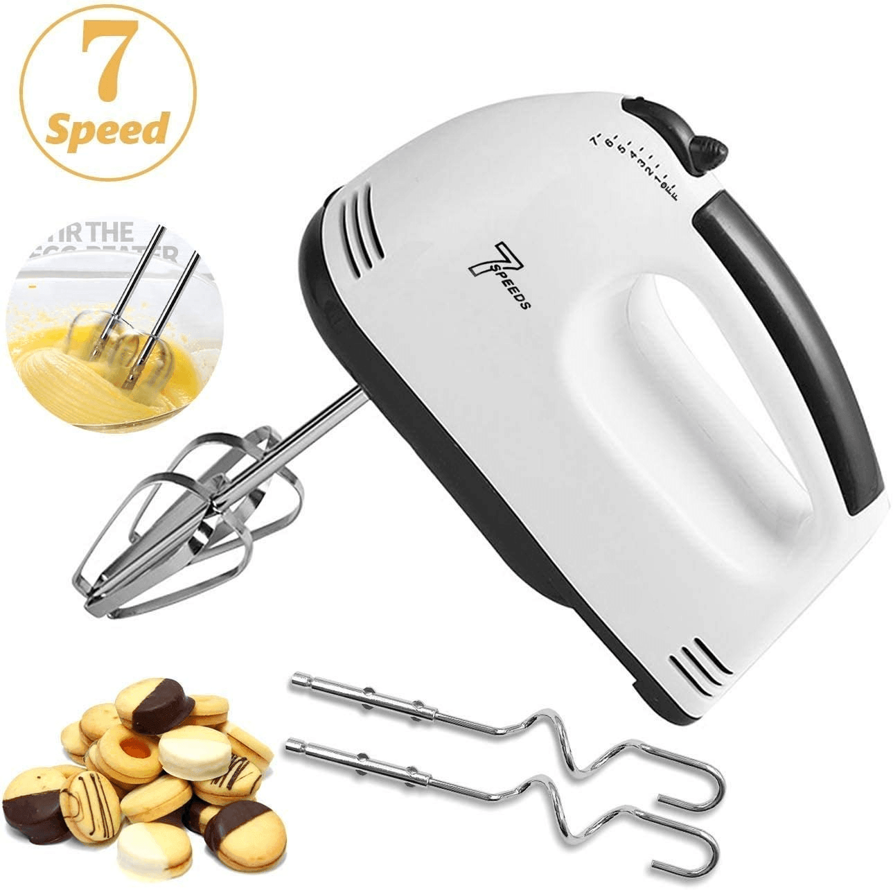 Jiham Electric 7 Speeds Hand Mixer 260W HE-133 - Pinoyhyper