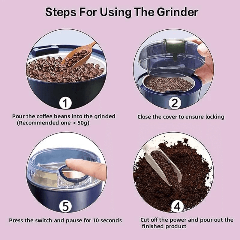 Electric Domestic Coffee Grinder JB-168 - Pinoyhyper