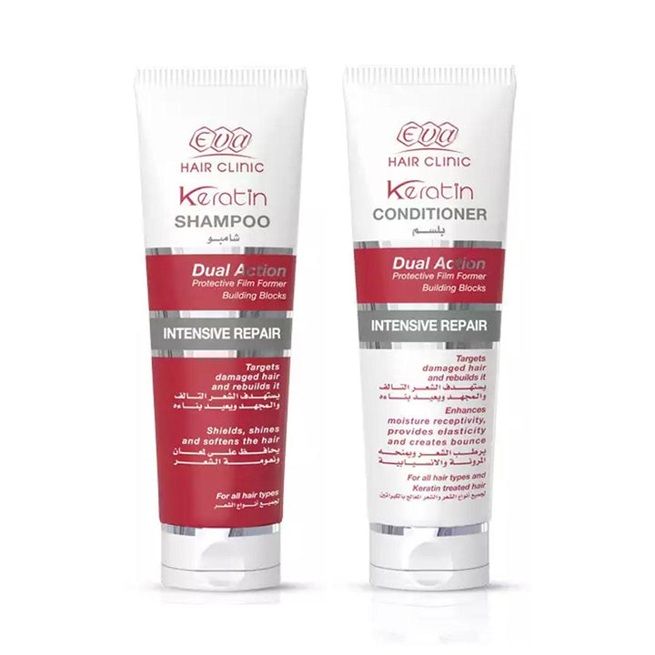Eva Keratin Intensive Repair Shampoo + Conditioner - 2×230ml (Offer) - Pinoyhyper