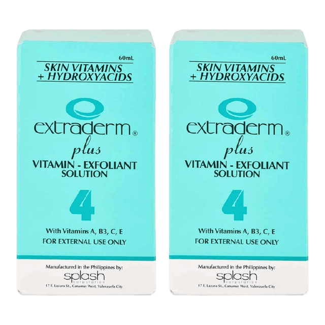 Extraderm Plus Vitamin Exfoliant Solution 4 - 60ml × 2Pcs - Pinoyhyper