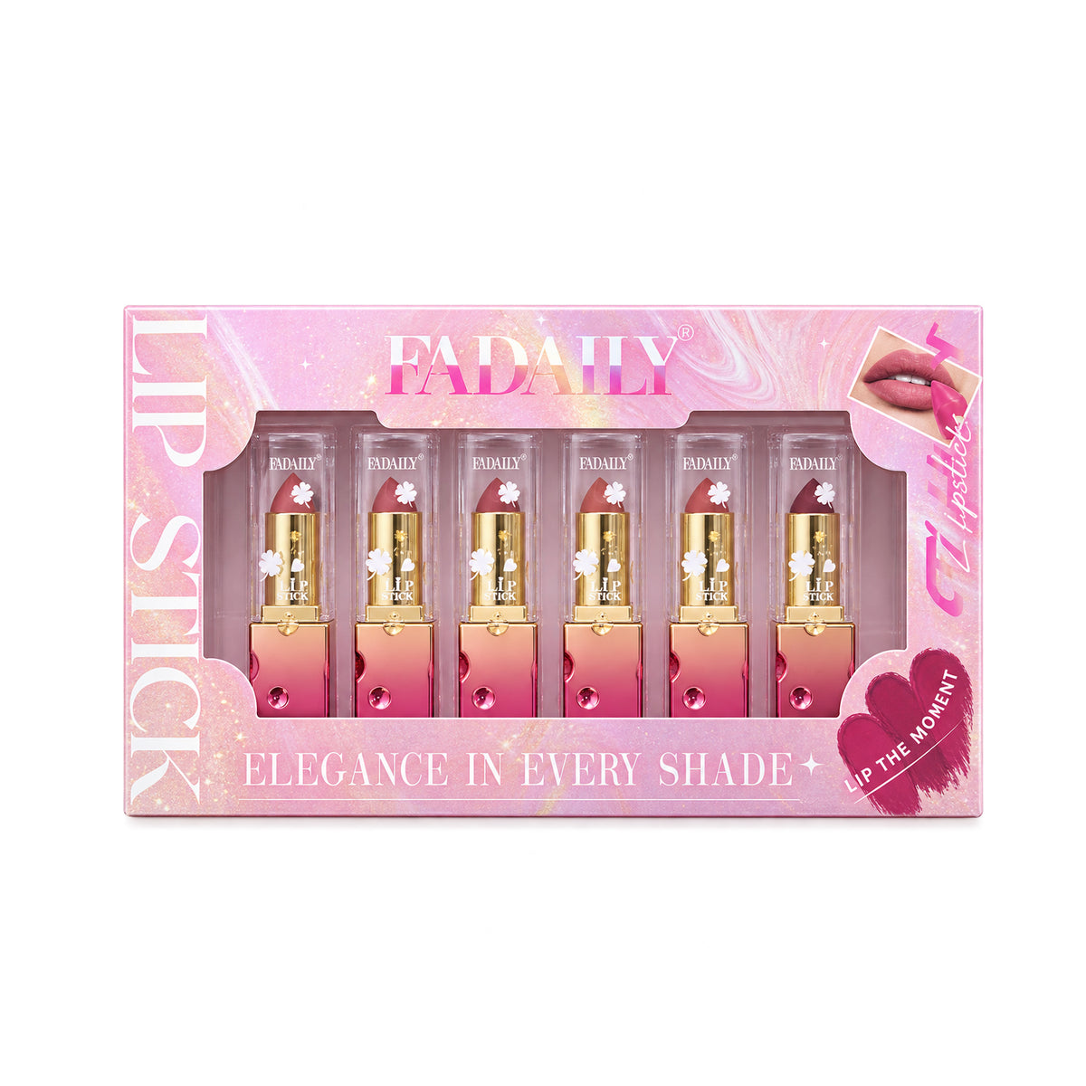 Fadaily Elegance 6-Piece Lipstick Set - OF1002-6