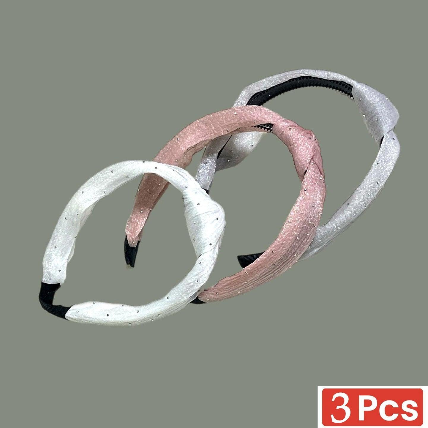 Fashion Colorful Decor Braided Hair Band - 3 Pcs (457821) - Pinoyhyper