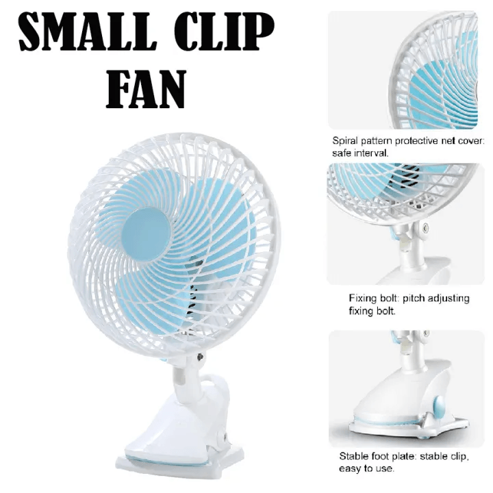 Fashion Portable 180mm Mini Clip Fan - Pinoyhyper