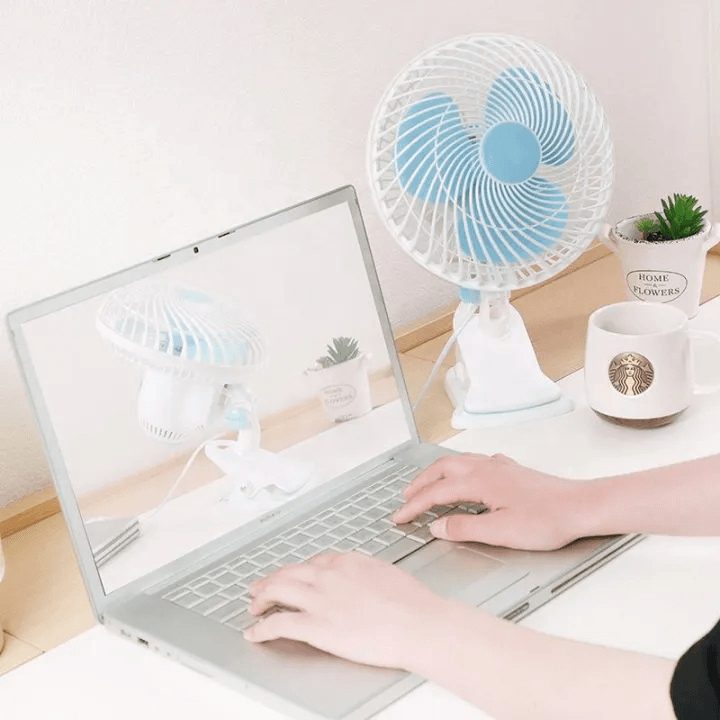 Fashion Portable 180mm Mini Clip Fan - Pinoyhyper