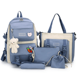 Fashion Student Backpack - 5 Pcs Set - Pinoyhyper