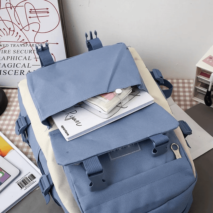 Fashion Student Backpack - 5 Pcs Set - Pinoyhyper