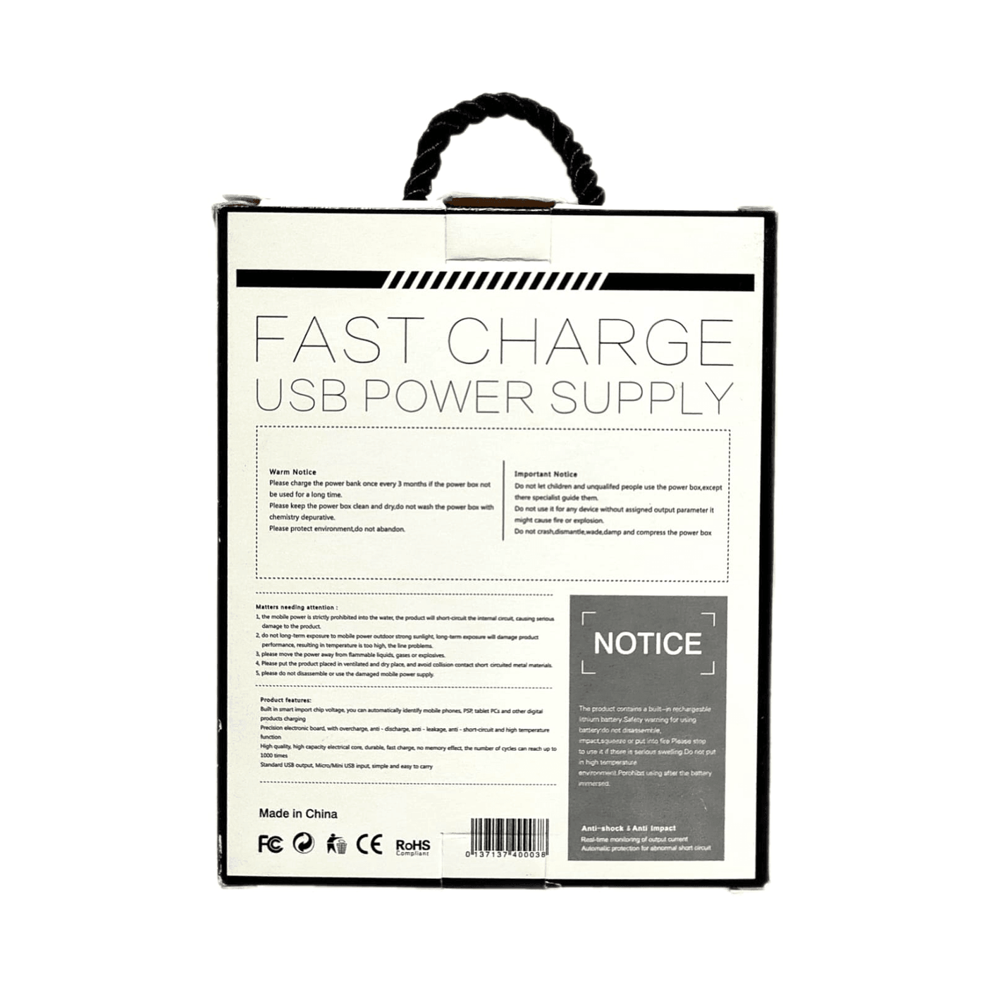 Fast Charge USB Power Supply Power Bank - 10000mAh - Pinoyhyper