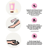 Fem USA Hair Removal Cream With Rose Soft & Moisturizing Skin - 120g - Pinoyhyper