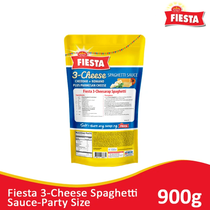 Fiesta 3 Cheese Overload Spaghetti Sauce – Party Size 900g - Pinoyhyper