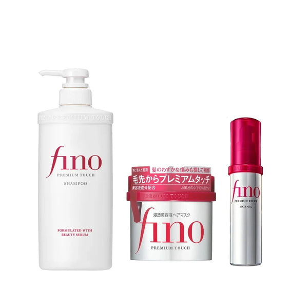 Fino Premium Touch Hair Mask + Shampoo + Oil Combo Offer