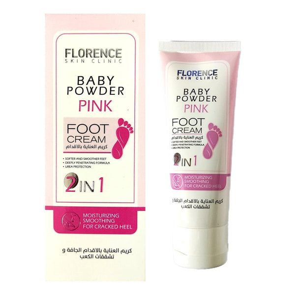 Florence Baby Powder Pink Foot Moisturising Cream - 75ml - Pinoyhyper