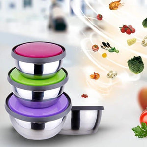 Food Container 3 Pcs Set Stainless Steel - Pinoyhyper