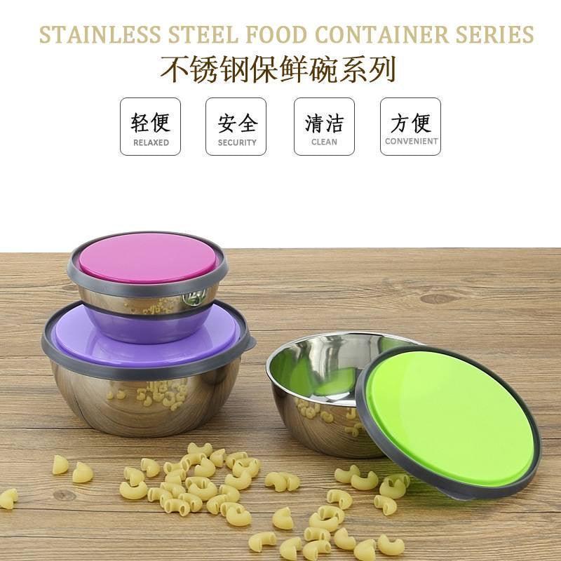 Food Container 3 Pcs Set Stainless Steel - Pinoyhyper