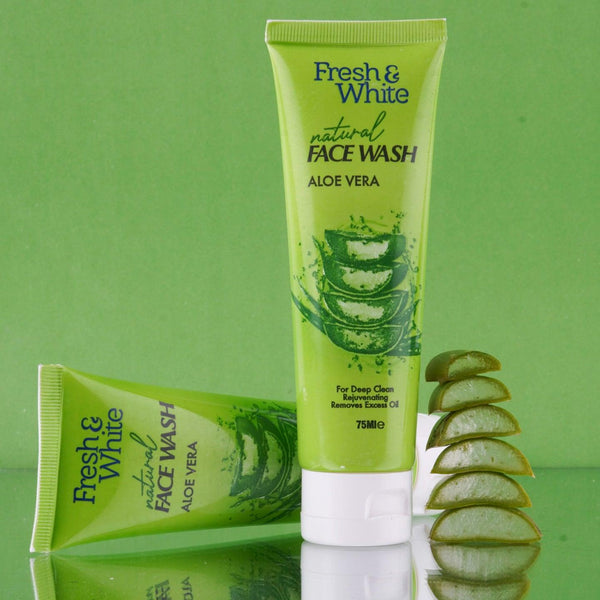 Fresh & White Natural Face Wash Aloe Vera - 75ml - Pinoyhyper