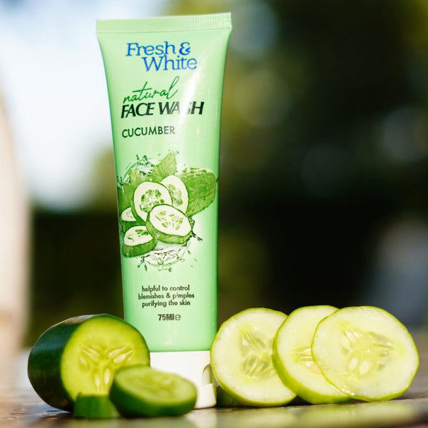 Fresh & White Natural Face Wash Cucumber - 75ml - Pinoyhyper