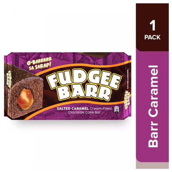 Fudgee Barr Salted Caramel Chocolate Cake Bar - 10 x 38g (380g) - Pinoyhyper
