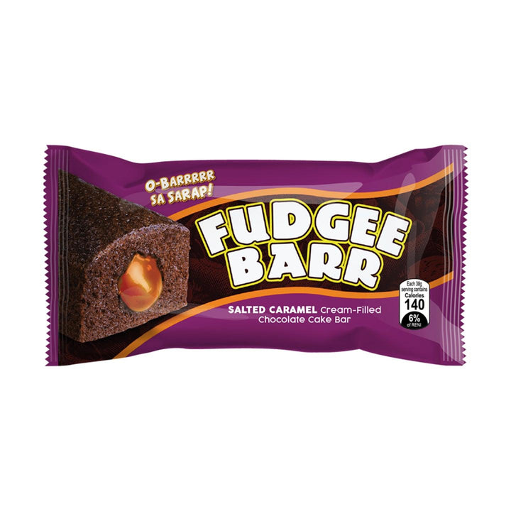 Fudgee Barr Salted Caramel Chocolate Cake Bar - 10 x 38g (380g) - Pinoyhyper