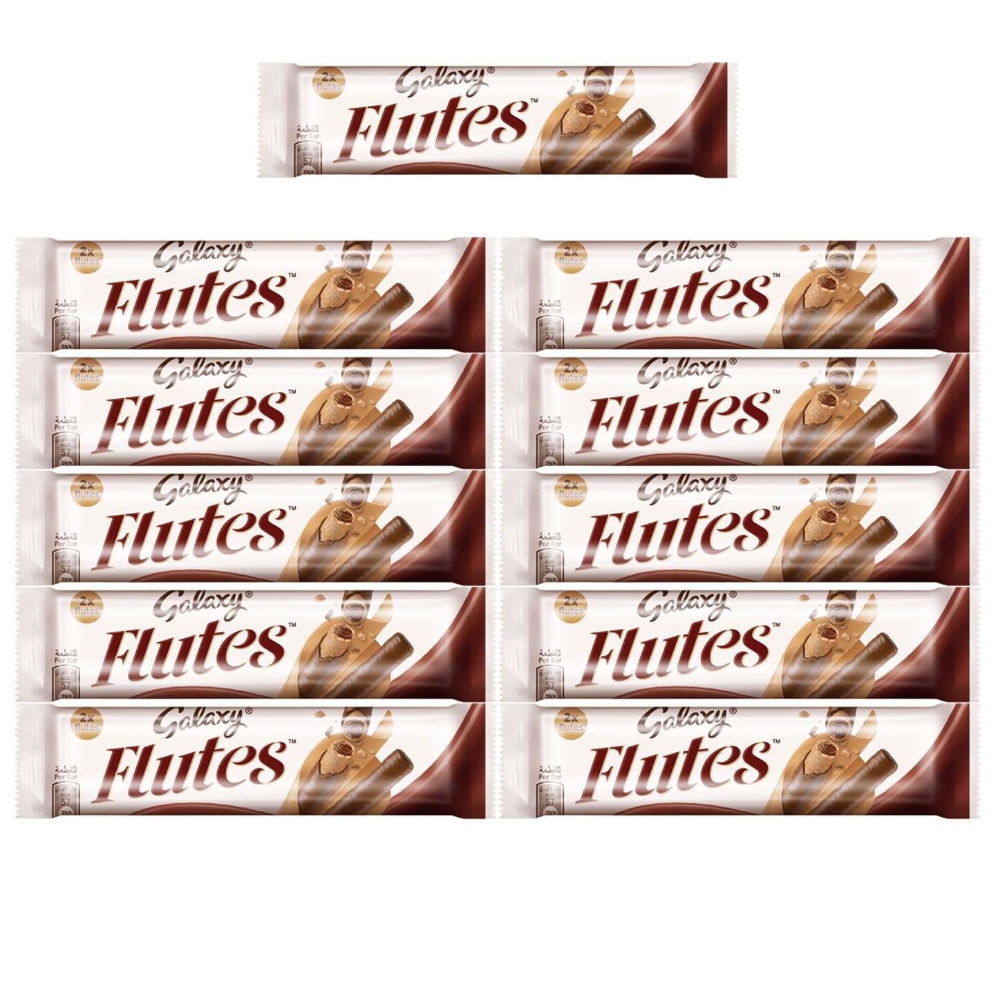 Galaxy Flutes Twin Finger Chocolate Value Pack - 11 X 22.5g - Pinoyhyper