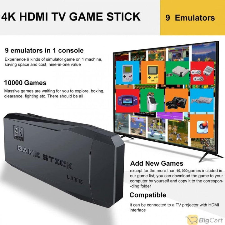 Game Console with Dual 2.4G Wireless Controllers Game Consoles for 4K TV Video Game Console - Pinoyhyper