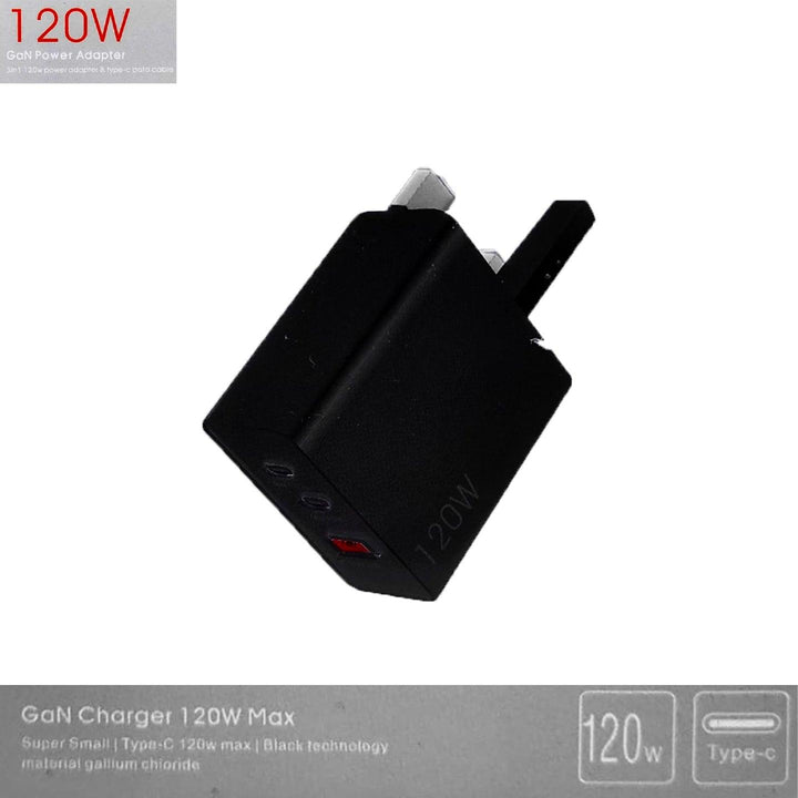 Gan Power Adapter 120W Max Fast Charger Type-C - Pinoyhyper
