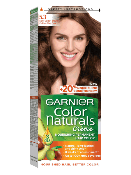 Garnier Color Naturals 5.3 Light Golden Brown Hair Color - 1+1 (Promo Pack) - Pinoyhyper