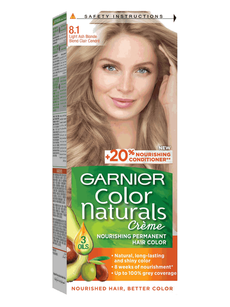 Garnier Color Naturals 8.1 Light Ash Blonde Hair Color - Pinoyhyper