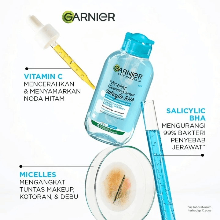Garnier Micellar Salicyclic BHA Cleansing Water - 125ml - Pinoyhyper