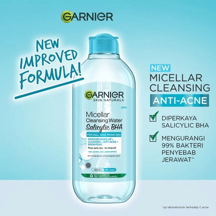 Garnier Micellar Salicyclic BHA Cleansing Water - 125ml - Pinoyhyper