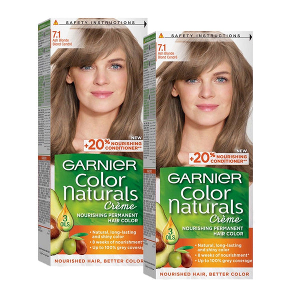 Garnier Naturals 7.1 Ash Blonde Hair Color 100ml - 1+1 (Promo Pack) - Pinoyhyper