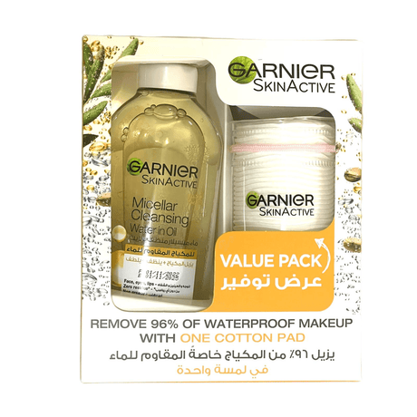 Garnier Skin Active Micellar Water In Oil with Cotton Pad Value Pack - Pinoyhyper