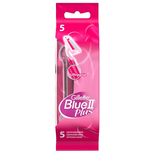 Gillette Blue 2 Plus Women's Disposable Razors - 5Pcs - Pinoyhyper