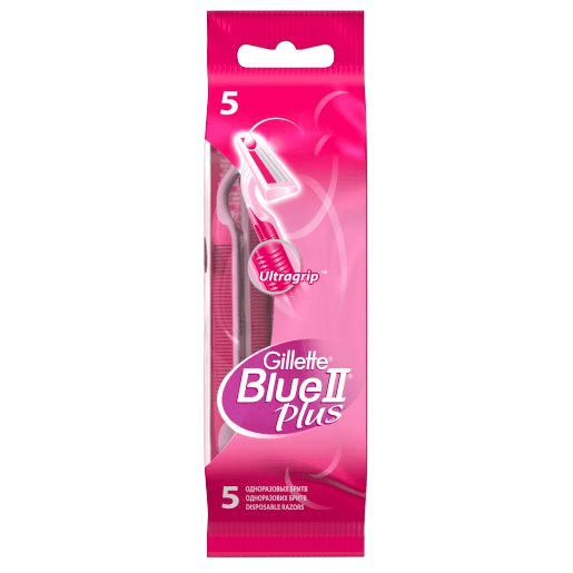 Gillette Blue 2 Plus Women's Disposable Razors - 5Pcs - Pinoyhyper