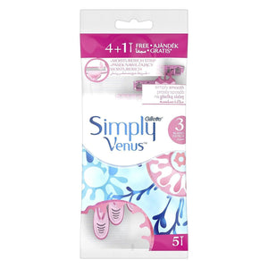 Gillette Simply Venus Women's Disposable Razor - 5 Pcs - Pinoyhyper