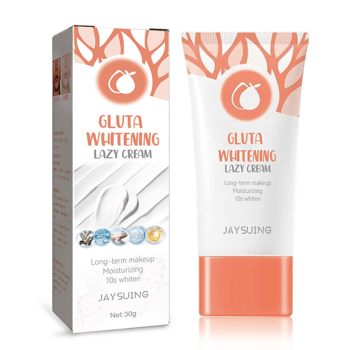 Gluta Whitening Lazy Cream Long Term Makeup - 30g - Pinoyhyper