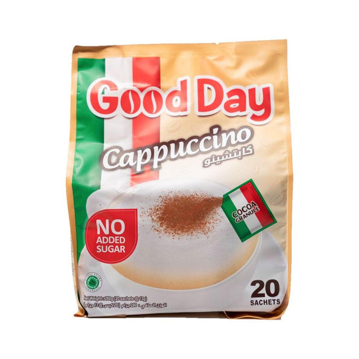 Good Day Instant Coffee Cappuccino No Added Sugar - 20 Sachets - Pinoyhyper