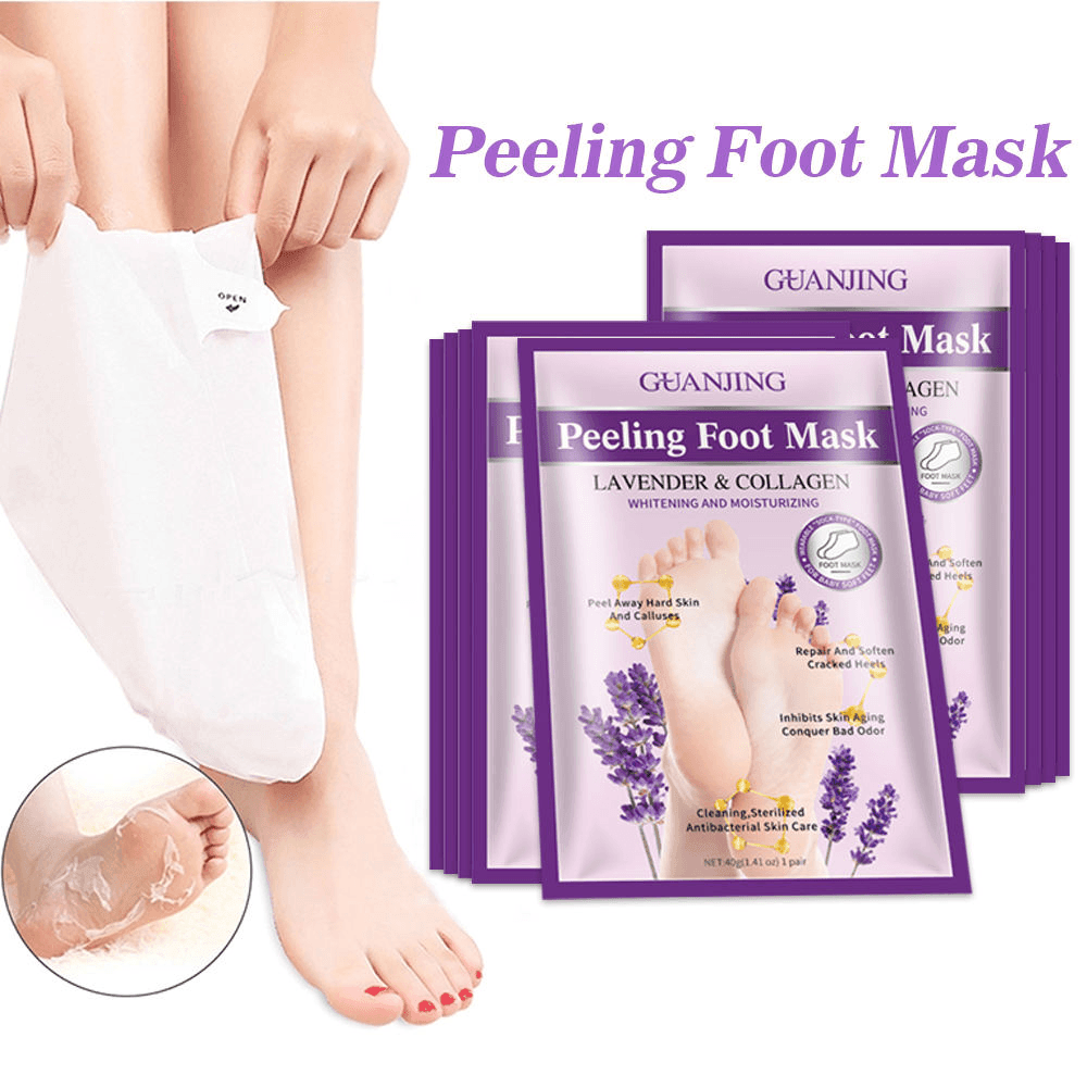 Guanjing Lavender & Collagen Foot Peeling Mask - 40g - Pinoyhyper