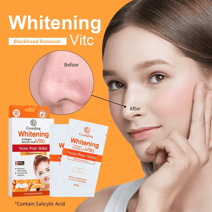 Guanjing Whitening Nose Pore Strips - 10Pcs - Pinoyhyper