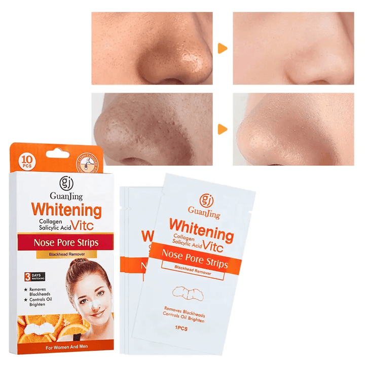 Guanjing Whitening Nose Pore Strips - 10Pcs - Pinoyhyper