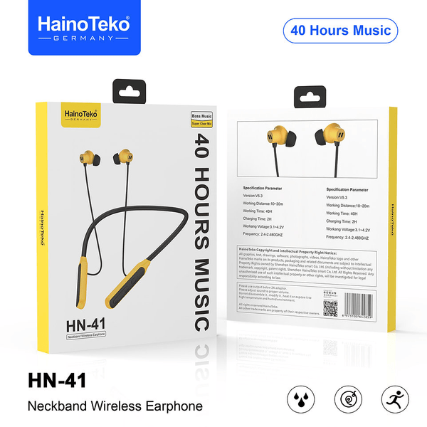 Haino Teko HN-41 Wireless Bluetooth Neckband - Germany - Pinoyhyper