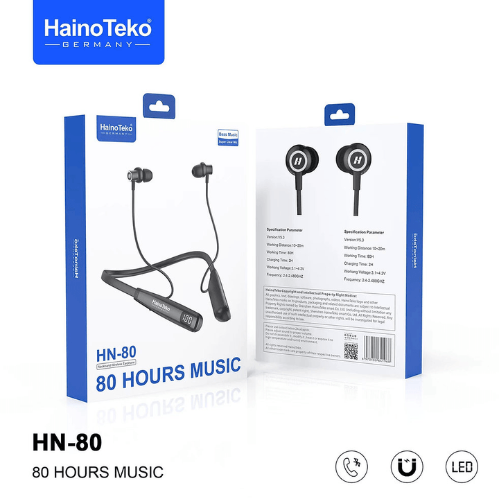 Haino Teko HN-80 Wireless Bluetooth Neckband - Germany - Pinoyhyper