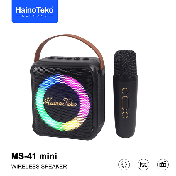 Haino Teko Karaoke Bluetooth Speaker With Microphone MS-41 Mini - Germany - Pinoyhyper