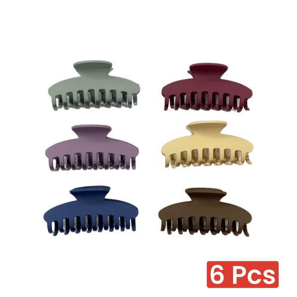 Hair Clip Colors Plastic Big Size - 6 Pcs (34616351) - Pinoyhyper