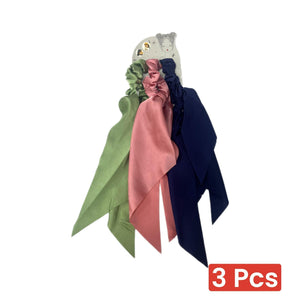Hair Ties Elastic Satin Ponytail Holder for Women Girls - 3 pcs (541352) - Pinoyhyper